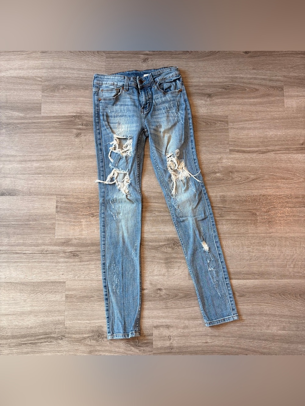 Windsor distressed denim skinny jeans